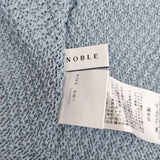 NOBLE 23SS ペーパーヤーンカノコ Back Vプルオーバー 23080240806110 ニット ミズイロ レディース ノーブル【中古】6-0331M◎