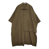 Y's 変型 シャツドレス YR-D23-828 サイズ1 ワンピース カーキ レディース ワイズ/Yohji【中古】6-0126T♪