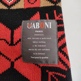 UABONI ユアボニ 新品 クルーネック サイズ50 ウール混 セーター ニット レッド メンズ【中古】6-0126T♪