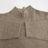 JURGEN LEHL ウールアンゴラアルパカ ハイネック J0174UB732 セーター ニット ベージュ レディース ヨーガンレール【中古】6-0126T♪