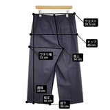 L'EQUIPE YOSHIE INABA サイズ40 ワイド センタープレススラックス パンツ ネイビー レディース レキップヨシエイナバ【中古】6-0418G∞