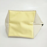 Herve Chapelier 新品 901N ナイロン舟型トートS コキーユ パイユ 定価18480円 トートバッグ ライトイエロー レディース エルベ・シャプリエ【中古】6-0109G♪