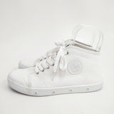 spring court B2 CANVAS サイズ39 ハイカット スニーカー ホワイト レディース スプリングコート【中古】6-0219G◎