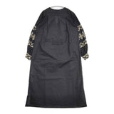 NE QUITTEZ PAS コットンポプリン刺繍ロングドレス 010482306 インド製 ワンピース ブラック レディース ヌキテパ【中古】6-0225M♪