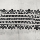 NE QUITTEZ PAS 羽織り ビーズ付き 刺繍 ローブコート インド製 コットンリネン ワンピース ホワイト ブラック レディース ヌキテパ【中古】6-0502M∞