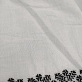 NE QUITTEZ PAS 羽織り ビーズ付き 刺繍 ローブコート インド製 コットンリネン ワンピース ホワイト ブラック レディース ヌキテパ【中古】6-0502M∞