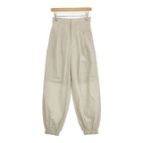 Brown&Street ブラウンアンドストリート 新品 タック ジョガーパンツ BS3410221 パンツ エクリュ レディース【中古】6-0418G∞