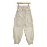 Brown&Street ブラウンアンドストリート 新品 タック ジョガーパンツ BS3410221 パンツ エクリュ レディース【中古】6-0418G∞