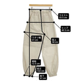 Brown&Street ブラウンアンドストリート 新品 タック ジョガーパンツ BS3410221 パンツ エクリュ レディース【中古】6-0418G∞