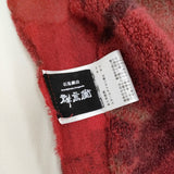 gungendo 綿ウールストール 朝氷柄 えんじいろ 定価18700円 25581401 マフラー ストール 25AW レッド レディース 群言堂【中古】6-0109T♪