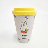 miffy 未使用 miffy cafe tokyo コスメキッチン バンブータンブラー タンブラー ベージュ レディース ミッフィー【中古】6-0204G◎