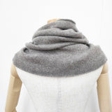 vie evam eva カシミア ループストール 無地 スヌード グレージュ レディース ヴィー エヴァムエヴァ【中古】6-0122T◎