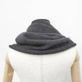 vie evam eva カシミア ループストール 無地 スヌード チャコールグレー レディース ヴィー エヴァムエヴァ【中古】6-0122T◎