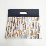 mina perhonen candle flag bag フラッグバッグ ハンドバッグ ホワイト グレー レディース ミナペルホネン【中古】6-0122G◎