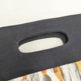 mina perhonen candle flag bag フラッグバッグ ハンドバッグ ホワイト グレー レディース ミナペルホネン【中古】6-0122G◎