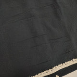 mina perhonen stone face サマーウール 丸襟 us1790 刺繍 サイズ40 半袖 ブラウス シャツ ネイビー レディース ミナペルホネン【中古】6-0621S∞