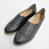 Live in comfort 未使用品 はまじとコラボ やわらかフラットシューティ 23.5cm スリッポン ブラック レディース リブインコンフォート【中古】6-0112G♪