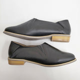 Live in comfort 未使用品 はまじとコラボ やわらかフラットシューティ 23.5cm スリッポン ブラック レディース リブインコンフォート【中古】6-0112G♪