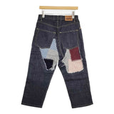 COMME des GARCONS JUNYA WATANABE パッチワーク XS デニムパンツ AD2014 ネイビー レディース コムデギャルソンジュンヤワタナベ【中古】6-0330G∞