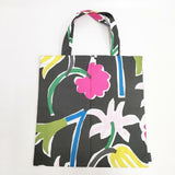 marimekko Field of flowers限定 花柄 トートバッグ ブラック マルチカラー レディース マリメッコ【中古】6-0412G∞