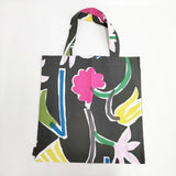 marimekko Field of flowers限定 花柄 トートバッグ ブラック マルチカラー レディース マリメッコ【中古】6-0412G∞
