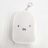 miffy ビニールバッグ マルチポーチ 2点セット トートバッグ クリア ホワイト レディース ミッフィー【中古】6-0204G◎