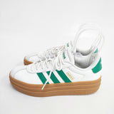 adidas スニーカー VL コート ボールド VL Court Bold 定価8800円 24.5cm スニーカー ホワイト グリーン レディース アディダス【中古】6-0223G◎