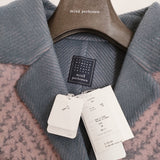 mina perhonen 未使用 skog aca6794s 定価176000円 サイズ38 コート 24AW ピンク ブルーグレー レディース ミナペルホネン【中古】6-0112T♪