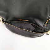 Michael Kors RHEA ZIP ぺブル レザー バックパック リュック・デイパック ブラック レディース マイケルコース【中古】6-0412G∞