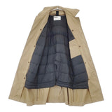 MHL. 595-0210501 PROOFED COTTON NYLON TWILL ダウンライナー付き 定価 58300円 サイズ0 コート 20AW キャメル ベージュ レディース エムエイチエル【中古】6-1007T△