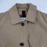 MHL. 595-0210501 PROOFED COTTON NYLON TWILL ダウンライナー付き 定価 58300円 サイズ0 コート 20AW キャメル ベージュ レディース エムエイチエル【中古】6-1007T△