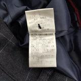 Pal'las Palace 十日 日本製 サイズ2 チェック スラックス ウール パンツ ネイビー レディース パラスパレス【中古】6-0126T♪