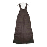 DELIY LINEN CANVAS JUMPER DRESS 定価48400円 ジャンパースカート カットオフ リネン サロペット ブラウン レディース デリー【中古】6-0321M△