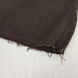 DELIY LINEN CANVAS JUMPER DRESS 定価48400円 ジャンパースカート カットオフ リネン サロペット ブラウン レディース デリー【中古】6-0321M△