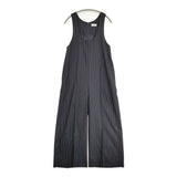IENA ウーステッドツイル Uネックオールインワン サイズ38 定価37400円 ストライプ ツナギ 25SS ネイビー レディース イエナ【中古】6-0115T♪
