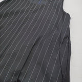 IENA ウーステッドツイル Uネックオールインワン サイズ38 定価37400円 ストライプ ツナギ 25SS ネイビー レディース イエナ【中古】6-0115T♪