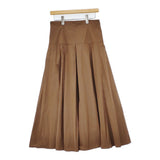 IENA LA BOUCLE ポリエステルタフタボリュームスカート 定価27500円 ロングスカート 23AW ブラウン レディース イエナラブークル【中古】6-0131G♪