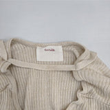 enrica シルクハーフスリーブニット KNIT178 セーター ニット ベージュ レディース エンリカ【中古】6-0621S∞