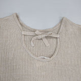 enrica シルクハーフスリーブニット KNIT178 セーター ニット ベージュ レディース エンリカ【中古】6-0621S∞