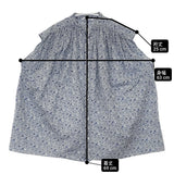 Toujours Pleated Sleeveless Long Shirt リバティ 定価42900円 サイズ1 ノースリーブ ブラウス シャツ ブルー ホワイト レディース トゥジュー【中古】6-0506S◎
