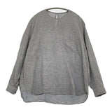 ゴーシュ コットンリネンガーゼ 丸首ブラウス 定価25300円 G254-B030 サイズ2 シャツ ブラック ホワイト レディース ゴーシュ【中古】6-0118M♪