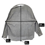 ゴーシュ コットンリネンガーゼ 丸首ブラウス 定価25300円 G254-B030 サイズ2 シャツ ブラック ホワイト レディース ゴーシュ【中古】6-0118M♪