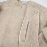 NEPLA. NO COLLAR COCOON COAT 定価46200円 Plage取扱い ノーカラーコクーンコート シャギー コート ナチュラル 生成 レディース ネプラ【中古】6-0914T♪