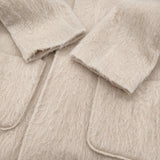 NEPLA. NO COLLAR COCOON COAT 定価46200円 Plage取扱い ノーカラーコクーンコート シャギー コート ナチュラル 生成 レディース ネプラ【中古】6-0914T♪