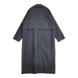 YAECA Soutien Collar Coat Long 67552 サイズM 定価79920円 ステンカラーコート ネイビー レディース ヤエカ【中古】6-0225M♪