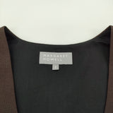 MARGARET HOWELL HIGH TWIST WOOL サイズ2 578-4256002 ウール ノースリーブ ワンピース ブラウン レディース マーガレットハウエル【中古】6-0115T♪