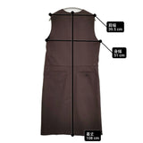 MARGARET HOWELL HIGH TWIST WOOL サイズ2 578-4256002 ウール ノースリーブ ワンピース ブラウン レディース マーガレットハウエル【中古】6-0115T♪