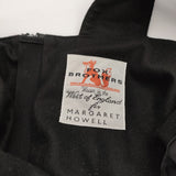 MARGARET HOWELL/FOX BROTHERS FLANNEL DRESS 定価80300円 578-1256001 サイズ2 ジャンパースカート ワンピース 21AW ブラック レディース マーガレットハウエル/フォックスブラザーズ【中古】6-0115T♪