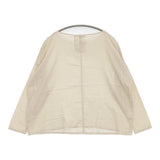 evam eva コットンカシミヤスクエアープルオーバー E181T015 ブラウス シャツ ベージュ レディース エヴァムエヴァ【中古】6-0311M♪