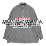 TICCA ストライプビッグシャツ 定価23100円 コットン 日本製 サイズF 長袖シャツ ブラック ホワイト レディース ティッカ【中古】6-0321M△
